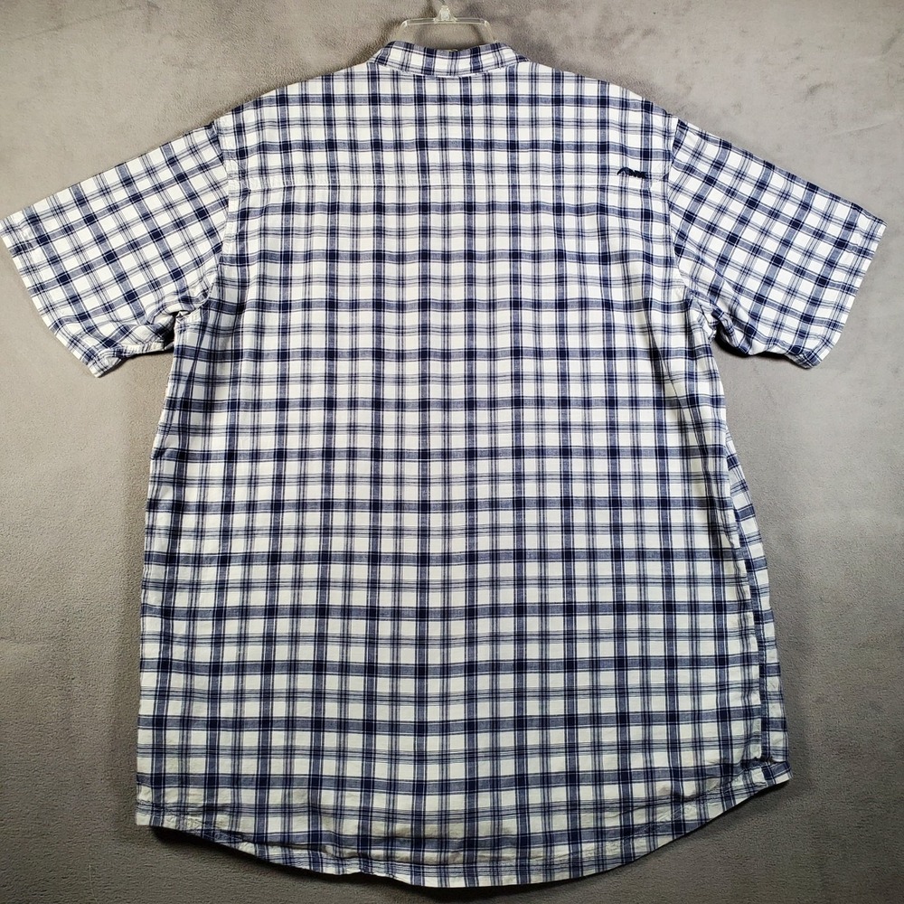 Mountain Khakis Shirt Mens XL Blue Plaid Short Sleeve Hiking Outdoor Gorpcore - Picture 3 of 10